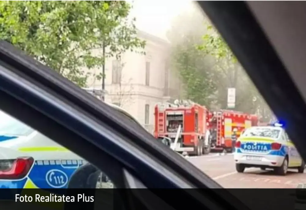 Incendiu în centrul Capitalei, pe Calea Dorobanți