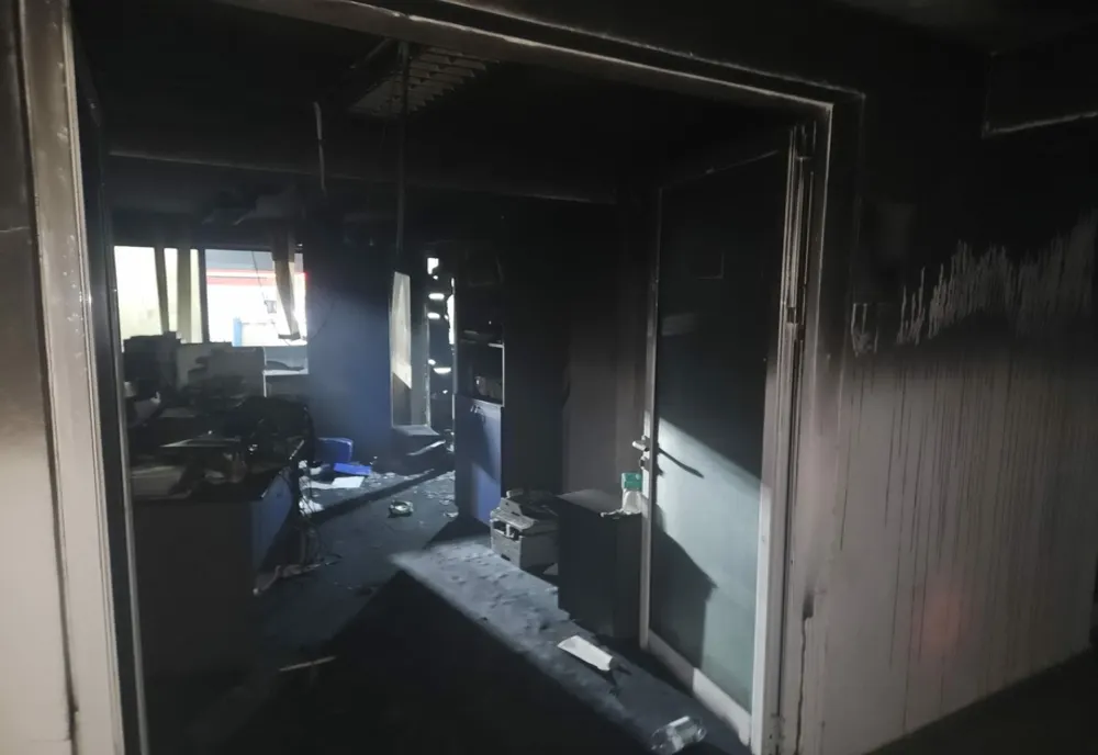 Incendiu la Casa Județeană a Asigurărilor de Sănătate Vaslui