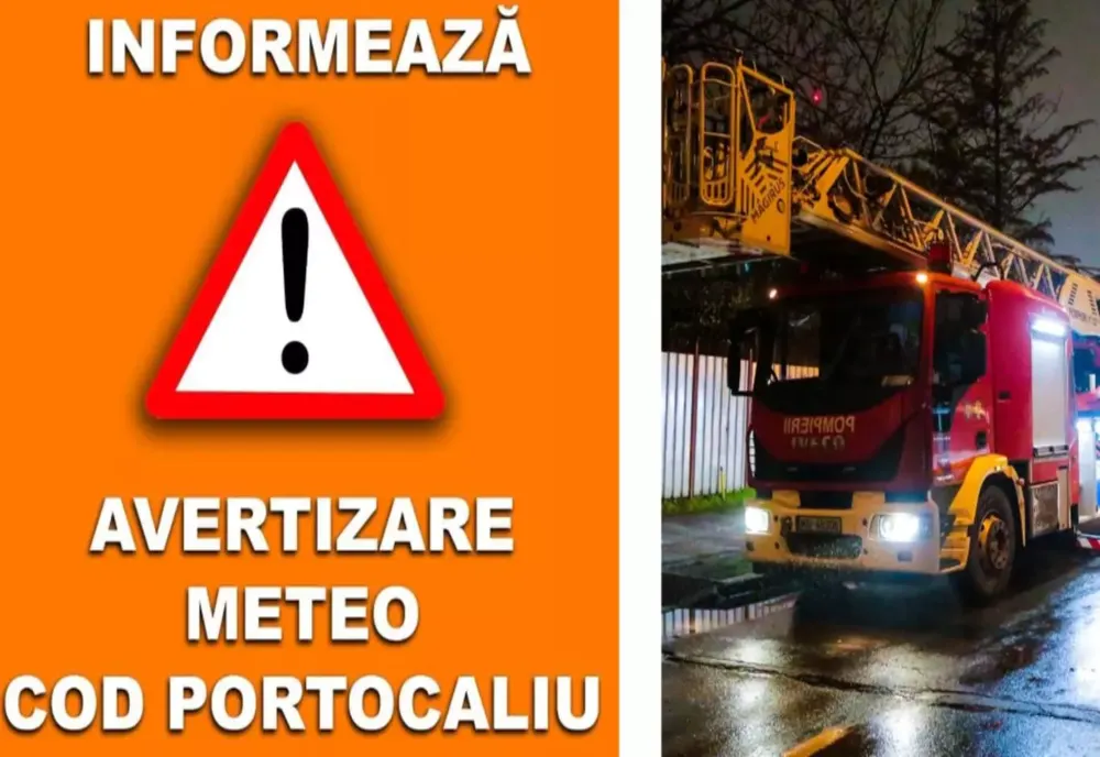COD PORTOCALIU de vânt în Capitală și zonele limitrofe. Alertă lansată de ISU BUcurești-Ilfov