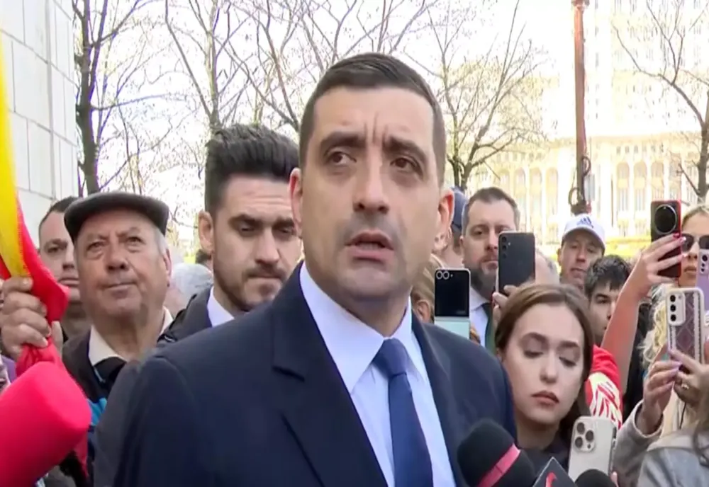 George Simion, la ieșirea din sediul CNA: „S-au făcut plățile, emisia trebuie să continue”