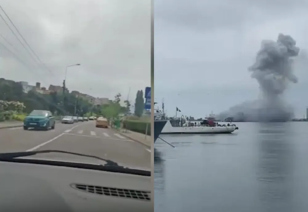 Drona explodată în Portul Constanța. Faleza Cazinoului din Constanța, evacuată. S-a emis RO-Alert și pentru Costinești