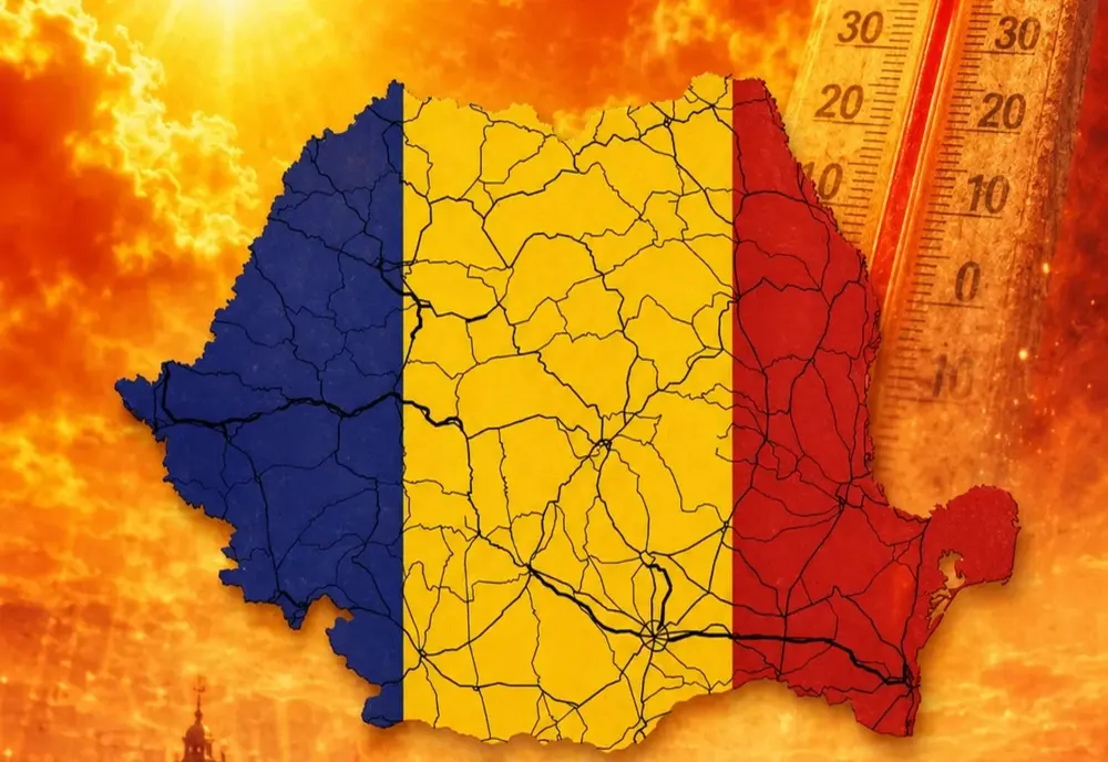 ANM extinde codul roșu de caniculă: șapte județe vor avea temperaturi de până la 41°C - HARTA