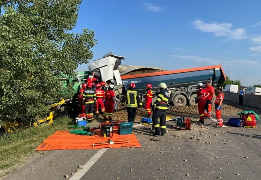 Accident grav pe DN 1. Un șofer a murit. Trafic blocat între Ploiești și Braşov (VIDEO)