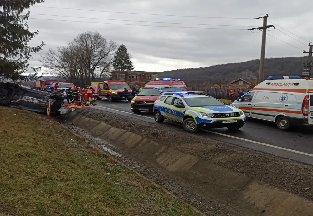 Grav accident rutier, cu o persoană decedată, între Vlădeni și Perșani. Trafic pe un singur sens, pe DN1