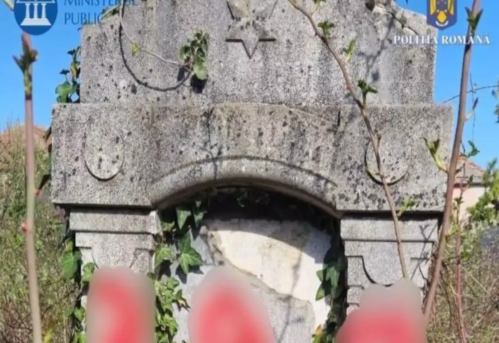 DOI MINORI AU COMIS ACTE DE VANDALISM CU TENTĂ ANTISEMITĂ ÎNTR-UN CIMITIR EVREIESC