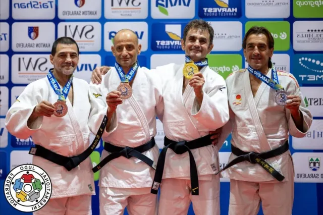 Un ieșean a devenit campion mondial la judo la 60 de ani. Imnul României a răsunat la Sarajevo