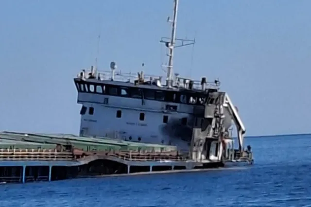 Nava lovită de drone care venea spre Constanța s-a scufundat în Marea Neagră