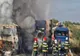Accident grav, în Teleorman: două autocare și un TIR, în flăcări: 4 victime. Planul roșu de intervenție a fost activat - VIDEO