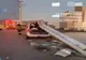 ACCIDENT SPECTACULOR ÎN ARGEȘ: UN ȘOFER A SCĂPAT CA PRIN MINUNE DUPĂ CE MAȘINA SA A FOST STRĂPUNSĂ DE UN PARAPET METALIC