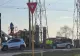 ACCIDENT PE ȘOSEAUA DE CENTURĂ A GALAȚIULUI: O PLATFORMĂ MILITARĂ A DĂRÂMAT DOI STÂLPI DE ELECTRICITATE