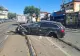 Accident grav în Capitală: un autoturism a intrat pe linia tramvaiului 21 și a fost grav avariat